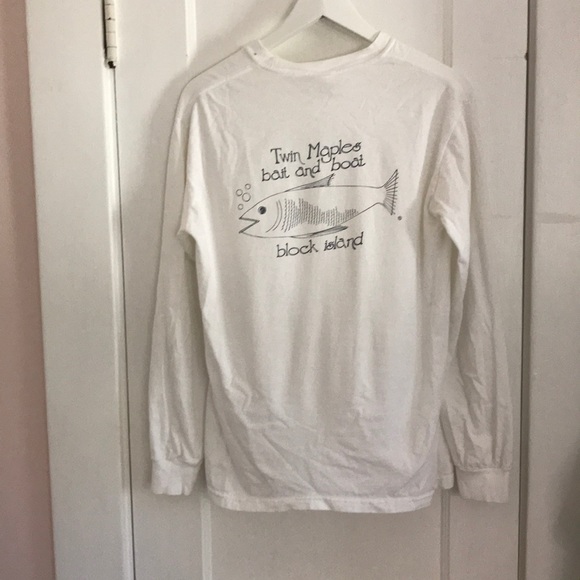 Eat Fish long sleeve white shirt - Picture 2 of 3